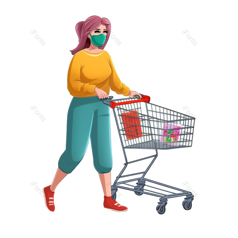 卡通图片,鞋子元素,衬衫PNG,一个人免抠素材